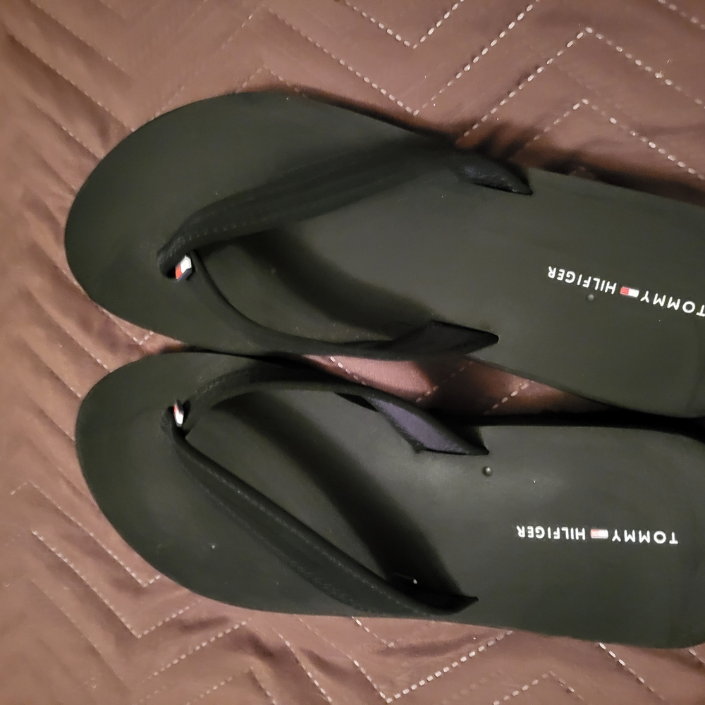 Tommy Hilfiger Black Flip Flops